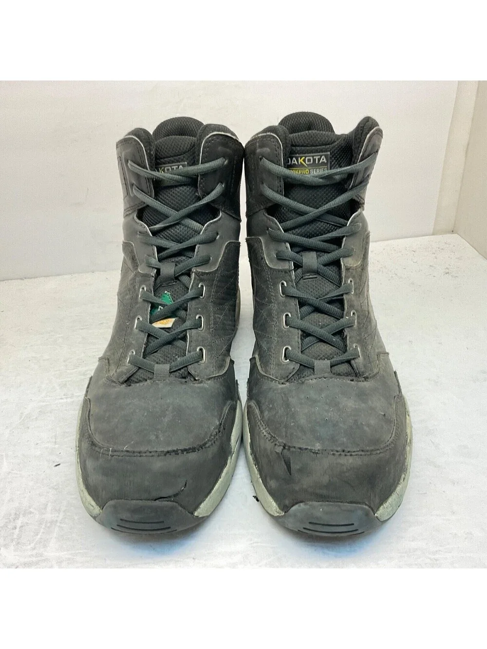 Dakota Men's 3617 Mid-Cut Quad Lite Steel Toe Steel Plate Shoes Black Size 12M